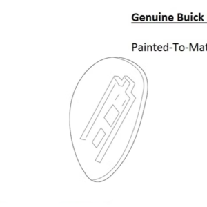 Painted 2017-2019 Buick Lacrosse Fuel Door | Genuine OEM