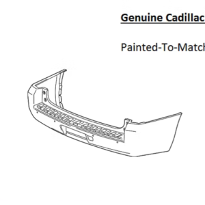 Painted 2017-2020 Cadillac Escalade Rear Bumper Cover | Genuine OEM