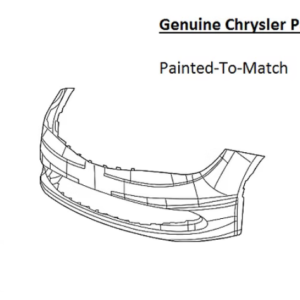 Painted 2017-2020 Chrysler Pacifica Front Bumper Cover | Genuine OEM
