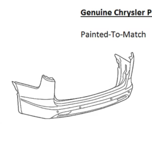 Painted 2017-2022 Chrysler Pacifica Rear Bumper Cover | Genuine OEM