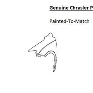 Painted 2017-2025 Chrysler Pacifica Front Fender | Genuine OEM