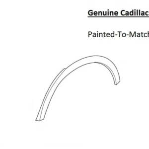 Painted 2017-2026 Cadillac XT5 Rear Fender Flare | Genuine OEM
