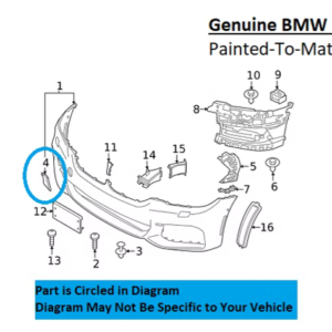 Painted 2018-2020 BMW M5 Front Tow Hook Cover | Genuine OEM