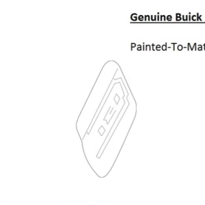 Painted 2018-2020 Buick Regal Fuel Door | Genuine OEM