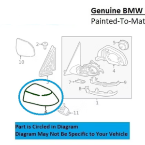 Painted 2018-2021 BMW X3 Side Mirror Cover | Genuine OEM