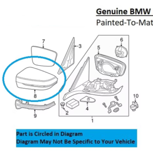 Painted 2018-2023 BMW M5 Side Mirror Cover | Genuine OEM