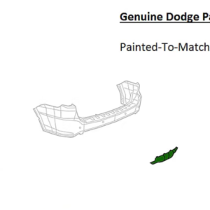 Painted 2018-2026 Dodge Durango Rear Hitch Cover | Genuine OEM