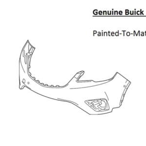 Painted 2019-2020 Buick Envision Upper Front Bumper | Genuine OEM
