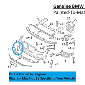 Painted 2019-2021 BMW X4 Front Tow Hook Cover | Genuine OEM