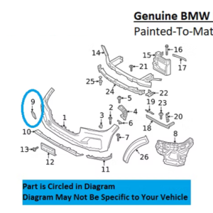 Painted 2019-2022 BMW X7 Front Tow Hook Cover | Genuine OEM
