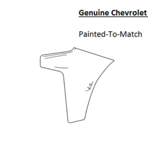 Painted 2019-2022 Chevrolet Silverado 1500 Front Filler Panel | Genuine OEM