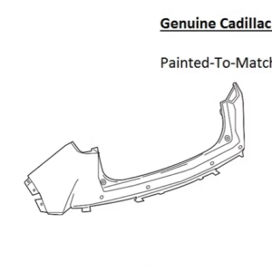 Painted 2019-2023 Cadillac XT4 Rear Bumper | Genuine OEM