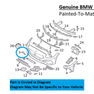 Painted 2019-2024 BMW Z4 Front Tow Hook Cover | Genuine OEM
