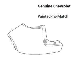 Painted 2019-2024 Chevrolet Blazer Rear Bumper Side Panel | Genuine OEM