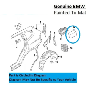 Painted 2019-2026 BMW X5 Fuel Door | Genuine OEM