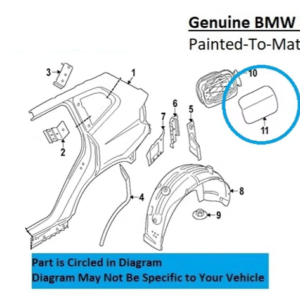 Painted 2019-2026 BMW X7 Fuel Door | Genuine OEM