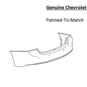 Painted 2019-2026 Chevrolet Malibu Rear Bumper Cover | Genuine OEM