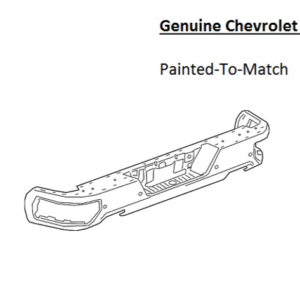 Painted 2019-2026 Chevrolet Silverado 1500 Rear Bumper | Genuine OEM