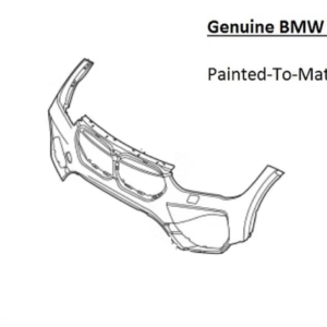 Painted 2020-2022 BMW X1 Front Bumper | Genuine OEM