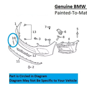 Painted 2020-2024 BMW M8 M8 Gran Coupe Front Tow Hook Cover | Genuine OEM