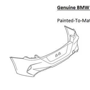 Painted 2020-2024 BMW M8 M8 Gran Coupe Rear Bumper | Genuine OEM