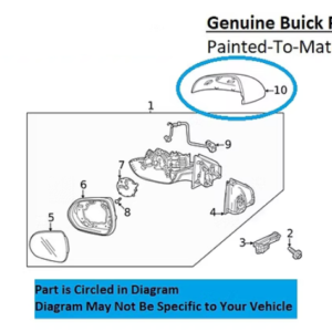 Painted 2020-2025 Buick Encore GX Side Mirror Cover | Genuine OEM