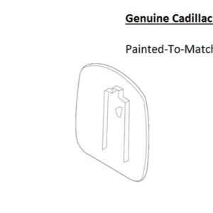 Painted 2020-2025 Cadillac CT4 Fuel Door | Genuine OEM