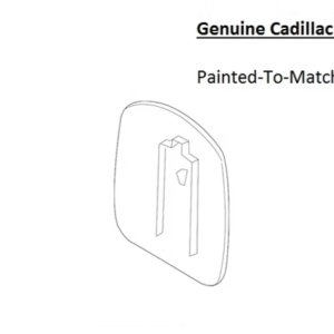 Painted 2020-2025 Cadillac CT5 Fuel Door | Genuine OEM