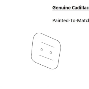 Painted 2020-2025 Cadillac XT6 Fuel Door | Genuine OEM