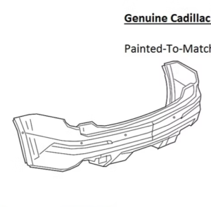 Painted 2020-2025 Cadillac XT6 Rear Bumper | Genuine OEM