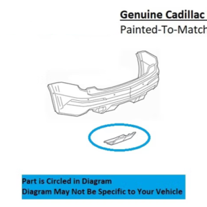 Painted 2020-2025 Cadillac XT6 Rear Hitch Cover | Genuine OEM