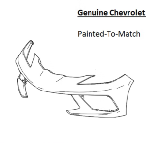 Painted 2020-2025 Chevrolet Corvette Front Bumper Cover | Genuine OEM