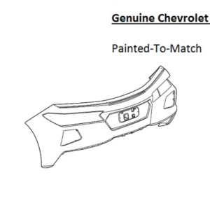 Painted 2020-2026 Chevrolet Corvette Rear Bumper Cover | Genuine OEM