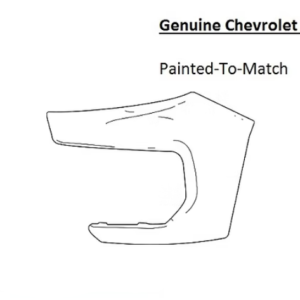 Painted 2021-2022 Chevrolet Colorado Front Bumper End Cap | Genuine OEM