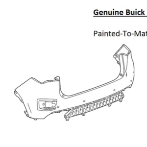 Painted 2021-2023 Buick Envision Rear Bumper | Genuine OEM