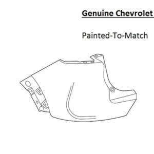 Painted 2021-2023 Chevrolet Trailblazer Rear Bumper Side Panel | Genuine OEM