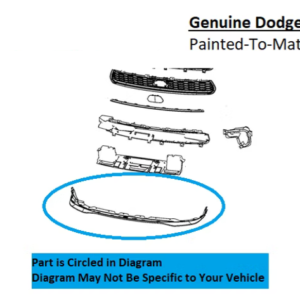 Painted 2021-2023 Dodge Durango SRT Hellcat Front Lower Fascia | Genuine OEM