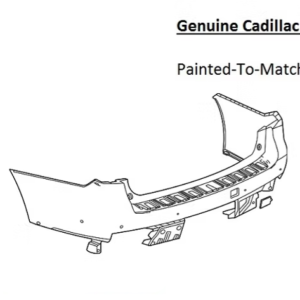 Painted 2021-2024 Cadillac Escalade Rear Bumper Cover | Genuine OEM