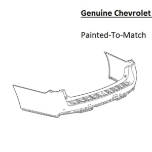Painted 2021-2024 Chevrolet Tahoe Rear Bumper Cover | Genuine OEM