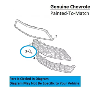Painted 2022-2023 Chevrolet Bolt EUV Front Tow Hook Cover | Genuine OEM
