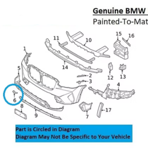 Painted 2022-2024 BMW X3 Front Tow Hook Cover | Genuine OEM