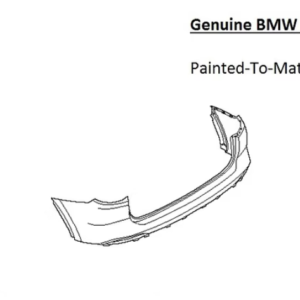 Painted 2022-2024 BMW X3 Rear Bumper | Genuine OEM