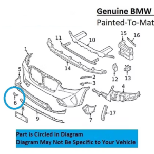Painted 2022-2024 BMW X4 Front Tow Hook Cover | Genuine OEM