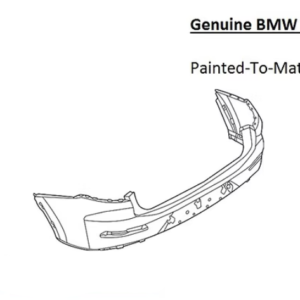 Painted 2022-2024 BMW X4 Rear Bumper | Genuine OEM