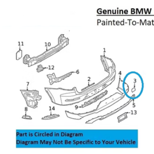 Painted 2022-2024 BMW X4 Rear Tow Hook Cover | Genuine OEM