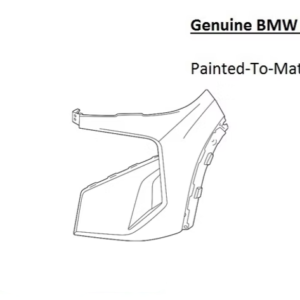 Painted 2023-2025 BMW XM Front Bumper Side Panel | Genuine OEM