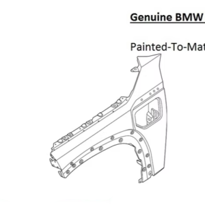 Painted 2023-2025 BMW XM Front Fender | Genuine OEM