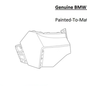 Painted 2023-2025 BMW XM Rear Bumper Side Panel | Genuine OEM