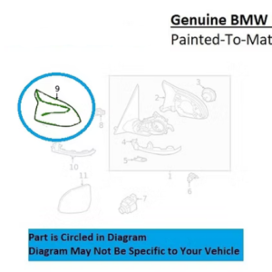 Painted 2023-2025 BMW XM Side Mirror Cover | Genuine OEM