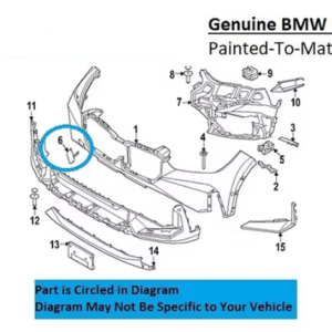 Painted 2023-2026 BMW X1 Front Tow Hook Cover | Genuine OEM